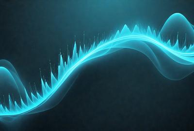 The primary subject of the image is a blue wave or a blue waterfall, which is the main object, scene, or focus of the image. The setting or background is a dark blue surface, which creates a contrasting and dramatic effect. The visual style of the image is digital art or illustration, as it appears to be a computer-generated or digitally created image. The dominant colors in the image are blue and black, giving it a cool and moody atmosphere.