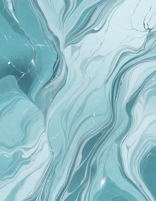 The primary subject of the image is a blue and white marbled tile, which is the main object, scene, or focus of the image. The setting or background of the image is a blue and white marbled tile, which is the environment, backdrop, or surface visible in the image. The visual style of the image is a photo, as it is a real-life photograph of the marbled tile. The colors and mood of the image are predominantly blue and white, creating a calm and serene atmosphere.