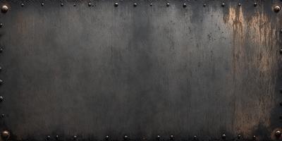The primary subject of the image is a large, metal surface with a pattern of holes. The setting is a dark room, and the visual style appears to be a combination of a photo and a drawing. The dominant colors are black and grey, creating a moody atmosphere.