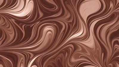 The primary subject of the image is a close-up of a chocolate-colored pattern, which appears to be a swirling design. The setting is a brown surface, possibly a wall or a table, with the pattern as the main focus. The visual style of the image is a close-up, which emphasizes the intricate details of the chocolate pattern. The colors and mood of the image are predominantly brown, creating a warm and rich atmosphere.