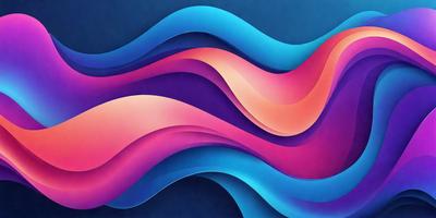 The primary subject of the image is a colorful, abstract design featuring a mix of blue, purple, and pink hues. The setting is a dark blue background, which contrasts with the vibrant colors of the design. The visual style appears to be a combination of digital art and illustration, creating a unique and eye-catching pattern. The overall atmosphere is lively and energetic, with the colors and design elements working together to create a captivating and dynamic image.