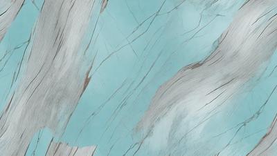The primary subject of the image is a blue marble wall with a wood grain texture. The setting is a rocky, textured surface, which adds to the overall visual style. The colors in the image are predominantly blue, creating a calm and serene atmosphere.