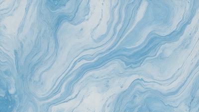 The primary subject of the image is a blue and white marbled tile. The setting is a bathroom, as the tile is placed on a wall. The visual style is a close-up of the tile, showcasing its intricate design. The dominant colors are blue and white, creating a calm and soothing atmosphere.