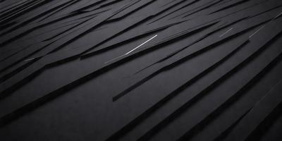 The primary subject of the image is a single white line on a black background. The setting is a black and white photograph, and the visual style is a simple, minimalist composition. The colors and mood of the image are predominantly dark and moody, with the white line standing out against the black background.