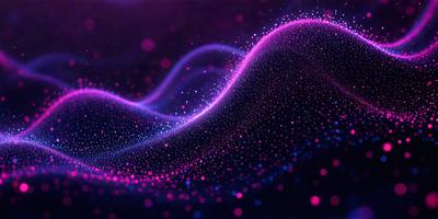 The primary subject of the image is a purple and pink swirl, which appears to be a digital art or illustration. The setting is a dark background, which contrasts with the vibrant colors of the swirl. The visual style suggests a creative and artistic approach to the image. The dominant colors are purple and pink, giving the image a lively and energetic atmosphere.