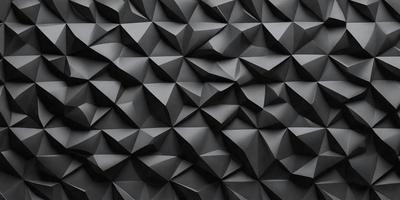The primary subject of the image is a black and white patterned wall. The setting is a dark room with a black background. The visual style is a close-up of the wall, showcasing the intricate pattern. The colors and mood are predominantly dark and moody, with the black and white pattern adding a sense of depth and complexity to the scene.
