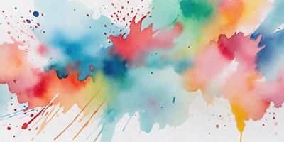 The primary subject of the image is a colorful, abstract painting. The painting features a mix of colors, including red, blue, green, and yellow. The setting is a white background, which provides a clean and uncluttered appearance. The visual style of the painting is a combination of digital art and illustration, creating a unique and vibrant piece of art. The dominant colors and overall atmosphere of the painting are lively and energetic, making it an eye-catching and engaging piece of artwork.