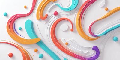 The primary subject of the image is a colorful, abstract artwork featuring a mix of different colors and patterns. The setting is a white background, which provides a clean and uncluttered environment for the artwork. The visual style is a combination of digital art and illustration, creating a unique and eye-catching design. The dominant colors and overall atmosphere of the image are vibrant, lively, and energetic, reflecting the creativity and artistic expression of the artist.