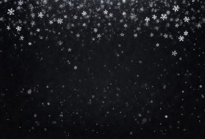 Primary subject: Snowflakes
Setting/background: Black background
Visual style: Digital art
Colors and mood: White snowflakes against a black background, creating a serene and peaceful atmosphere.