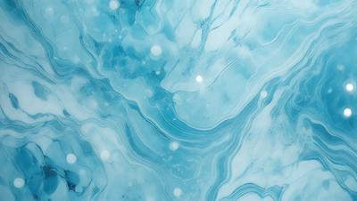 The primary subject of the image is a blue and white ocean scene with a water surface. The setting is the ocean, and the visual style is a photo. The dominant colors are blue and white, creating a calm and serene atmosphere.