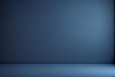 The primary subject of the image is a blue wall. The setting is a room with a blue wall, and the visual style is a photo. The dominant colors are blue, and the overall atmosphere is calm and serene.