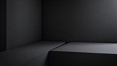 The primary subject of the image is a bench, which is located in a dark room. The setting is a black room with a bench and a window. The visual style of the image is a black and white photo. The colors and mood of the image are dark and moody, creating a sense of mystery and solitude.