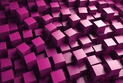 The primary subject of the image is a purple, three-dimensional grid pattern. The setting is a purple background, which creates a visually striking contrast with the grid pattern. The visual style is a combination of digital art and illustration, as the grid pattern is created using a digital medium. The colors and mood of the image are predominantly purple, giving it a unique and artistic appearance.