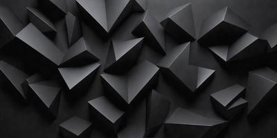 The primary subject of the image is a black and white pattern of geometric shapes, which are arranged in a visually striking manner. The setting is a black background, which contrasts with the shapes and adds depth to the composition. The visual style is a combination of digital art and illustration, creating a unique and intriguing pattern. The colors and mood of the image are predominantly black and white, with a sense of depth and complexity.