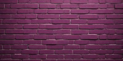 The primary subject of the image is a purple brick wall. The setting is a brick wall, and the visual style is a photo. The dominant colors are purple and red, creating a bold and striking atmosphere.