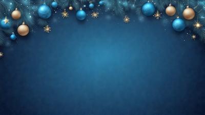 The primary subject of the image is a blue background with a pattern of snowflakes. The setting is a winter scene, and the visual style is a digital art or illustration. The dominant colors are blue and white, creating a calm and serene atmosphere.