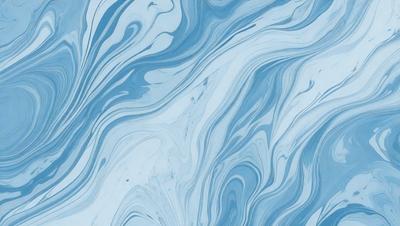 The primary subject of the image is a blue and white swirling pattern, which appears to be a part of a blue and white swimming pool. The setting is a swimming pool, and the visual style is a digital art or illustration. The dominant colors are blue and white, creating a calm and soothing atmosphere.