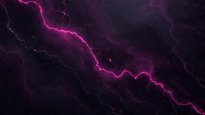 The primary subject of the image is a purple lightning bolt, which is the main focus of the scene. The setting is a dark, purple background, which creates a dramatic and moody atmosphere. The visual style of the image is a digital art or illustration, as it appears to be a carefully crafted design rather than a photo. The colors and mood of the image are predominantly purple, with the lightning bolt being the most prominent and eye-catching element.