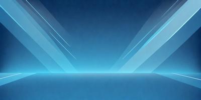 The primary subject of the image is a blue sky with a few white lines. The setting is a vast, open space with no visible landmarks or objects. The visual style appears to be a digital art or illustration, as the lines and colors are well-defined and consistent throughout the image. The colors and mood of the image are predominantly blue and calm, creating a serene and peaceful atmosphere.