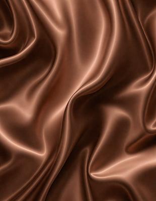 The primary subject of the image is a close-up of a brown fabric, possibly a piece of velvet or silk. The setting is a room with a brown background, which adds to the overall atmosphere. The visual style is a close-up of the fabric, showcasing its texture and details. The colors and mood of the image are predominantly brown, creating a warm and cozy ambiance.