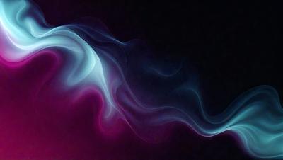 The primary subject of the image is a blue and purple smoke trail, which appears to be a digital art or illustration. The smoke trail is set against a dark background, creating a dramatic and moody atmosphere. The visual style of the image suggests that it is a creative and artistic representation of smoke or vapor, rather than a real-life scene.