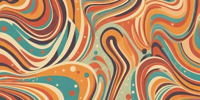 The primary subject of the image is a colorful, abstract design featuring a mix of orange, blue, and yellow colors. The setting is a patterned background, which adds to the visual style of the image. The overall atmosphere is vibrant and lively, with the colors and patterns creating a dynamic and engaging visual experience.