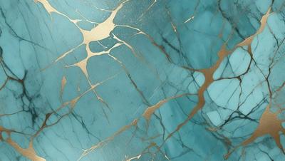 The primary subject of the image is a blue marble wall with gold veins. The setting is a room with a blue and gold marble wall, which serves as the background. The visual style is a photo of the marble wall, showcasing its unique texture and design. The dominant colors are blue and gold, creating a luxurious and elegant atmosphere.