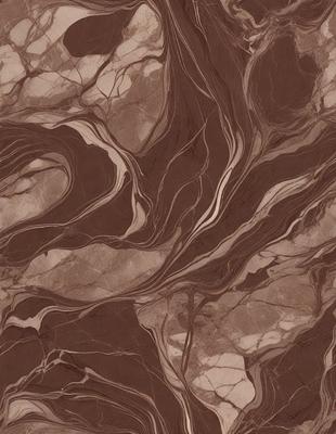 The image features a marbled surface with a brown and white color scheme. The primary subject is a close-up of the marbled surface, showcasing its intricate patterns and textures. The setting is a natural environment, possibly a stone or rock formation. The visual style is a close-up of the marbled surface, emphasizing its unique and artistic appearance. The colors and mood of the image are warm and earthy, evoking a sense of natural beauty and craftsmanship.