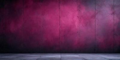 The primary subject of the image is a red wall with a pinkish hue. The setting is a room with a large wall, and the visual style appears to be a photo. The dominant colors in the image are red and pink, creating a warm and vibrant atmosphere.