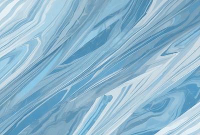 The primary subject of the image is a blue and white patterned surface, which appears to be a marble or stone texture. The setting is a blue background, and the visual style is a close-up of the pattern. The colors and mood of the image are predominantly blue and white, creating a calm and serene atmosphere.