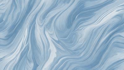 The primary subject of the image is a blue and white ocean wave. The setting is the ocean, with the wave being the main focus of the image. The visual style is a digital art or illustration, as the wave is depicted in a detailed and artistic manner. The dominant colors are blue and white, creating a serene and calming atmosphere.
