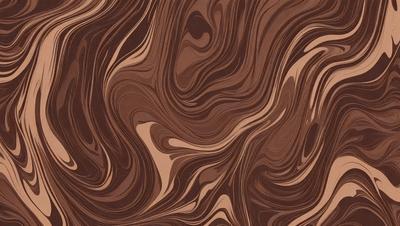The primary subject of the image is a brown and white patterned wallpaper. The setting is a room with a brown and white patterned wallpaper. The visual style is a close-up of the wallpaper, showcasing its intricate design. The colors and mood of the image are warm and inviting, with the brown and white pattern creating a cozy atmosphere.