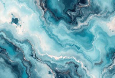 The primary subject of the image is a blue and white marbled pattern, which is the main object, scene, or focus of the image. The setting or background features a blue and white marbled surface, which is the environment, backdrop, or surface visible in the image. The visual style of the image is a photo, as it captures the natural beauty of the marbled pattern. The colors and mood of the image are predominantly blue and white, creating a serene and calming atmosphere.