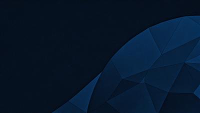 The primary subject of the image is a blue geometric pattern. The setting is a dark blue background, which contrasts with the geometric pattern. The visual style is a digital art or illustration, as the pattern appears to be a part of a larger design. The dominant colors are blue and black, creating a calm and sophisticated atmosphere.