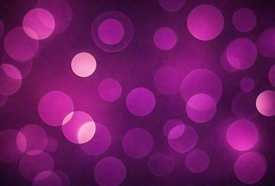The primary subject of the image is a purple background with a pattern of pink circles. The setting is a dark room, and the visual style appears to be a digital art or illustration. The dominant colors are purple and pink, creating a calm and soothing atmosphere.