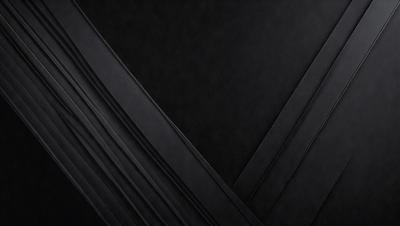 The primary subject of the image is a black background with a pattern of black and white stripes. The setting is a dark room, and the visual style appears to be a digital art or illustration. The colors and mood of the image are predominantly dark and moody, with the black and white stripes adding a sense of contrast and depth.