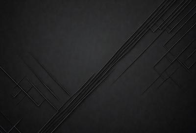 The primary subject of the image is a black background with a pattern of lines. The setting is a dark room, and the visual style appears to be a digital art or illustration. The dominant colors are black and white, creating a moody atmosphere.