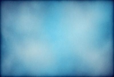 The primary subject of the image is a blue sky with clouds. The setting is a cloudy day, and the visual style is a painting or drawing. The colors and mood are predominantly blue, creating a calm and serene atmosphere.