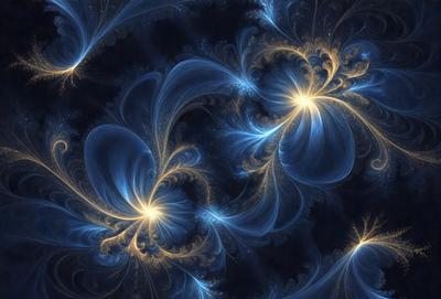 The primary subject of the image is a blue and yellow swirling pattern, which appears to be a digital art or illustration. The setting is a dark background, which contrasts with the vibrant colors of the swirling pattern. The visual style suggests that the image is a creative and artistic representation of a swirling motion. The dominant colors are blue and yellow, creating a lively and energetic atmosphere.