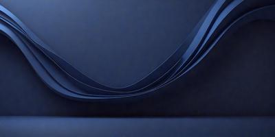 The primary subject of the image is a blue background with a pattern of blue and white waves. The setting is a dark room, and the visual style appears to be a digital art or illustration. The dominant colors are blue and white, creating a calm and serene atmosphere.