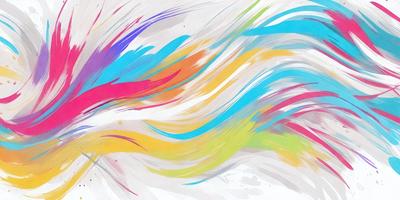 The primary subject of the image is a colorful painting or drawing featuring a mix of colors, including blue, yellow, and orange. The setting is a white background, which provides a clean and uncluttered appearance. The visual style is a combination of digital art and illustration, creating a vibrant and dynamic scene. The colors and mood of the image are lively and energetic, with the various colors creating a sense of movement and excitement.
