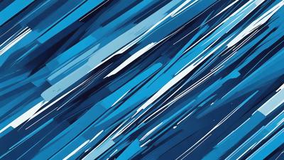 The primary subject of the image is a blue and white patterned background. The setting is a blue sky, and the visual style appears to be a digital art or illustration. The dominant colors are blue and white, creating a calm and serene atmosphere.