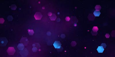 The primary subject of the image is a purple and blue patterned background. The setting is a dark, starry night sky, with a few stars visible in the background. The visual style is a combination of digital art and illustration, creating a unique and artistic atmosphere. The dominant colors are purple and blue, giving the image a calming and serene mood.