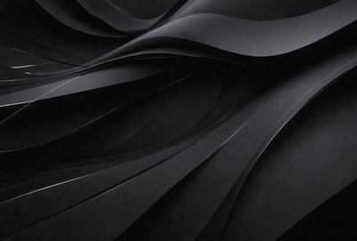 The primary subject of the image is a black and white photo of a swirling pattern, which appears to be a close-up of a black and white background. The setting is a dark room, and the visual style is a black and white photograph. The dominant colors are black and white, and the overall atmosphere is dramatic and artistic.