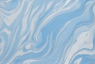 The primary subject of the image is a blue and white swirling pattern, which appears to be a painting or a digital artwork. The setting is a blue and white background, which complements the swirling pattern. The visual style is a combination of painting and digital art, creating a unique and captivating visual experience. The colors and mood of the image are predominantly blue and white, giving it a calming and serene atmosphere.