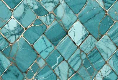 The primary subject of the image is a blue and white marble tile. The setting is a wall with a blue and white marble tile pattern. The visual style is a close-up of the marble tile, showcasing its intricate design. The colors and mood of the image are predominantly blue and white, creating a clean and elegant atmosphere.