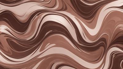 The primary subject of the image is a brown and white patterned wallpaper. The setting is a room with a brown and white patterned wallpaper. The visual style is a patterned wallpaper, which gives the room a unique and artistic atmosphere. The dominant colors are brown and white, creating a warm and inviting environment.