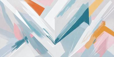 The primary subject of the image is a painting or drawing featuring a white and blue color scheme. The setting is a white wall, and the visual style appears to be a mix of digital art and illustration. The colors and mood of the image are predominantly white and blue, creating a calm and serene atmosphere.