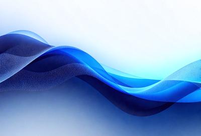 The primary subject of the image is a blue wave, which is the main object, scene, or focus of the image. The setting or background is a white surface, which provides a clean and minimalistic backdrop for the blue wave. The visual style of the image is digital art, as it is a digital representation of a wave. The dominant colors in the image are blue and white, creating a calm and serene atmosphere.