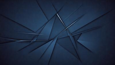 The primary subject of the image is a blue background with a pattern of blue and white shapes. The setting appears to be a dark room, and the visual style is a combination of digital art and illustration. The dominant colors are blue and white, creating a calm and soothing atmosphere.
